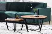 Haluta Acacia Salontafel - Set van 2 - Bruin