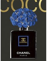 Glasschilderij - Coco Chanel - 60 x 80 cm