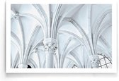 Walljar - Ceiling Arches - Zwart wit poster