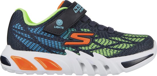 Skechers Flex-Glow Elite - Vorlo Jongens Sneakers - Donkerblauw/Multicolour - Maat 28