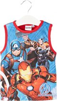 Avengers t-shirt zonder mouwen - top - mouwloos - rood - 128 cm - 8 jaar