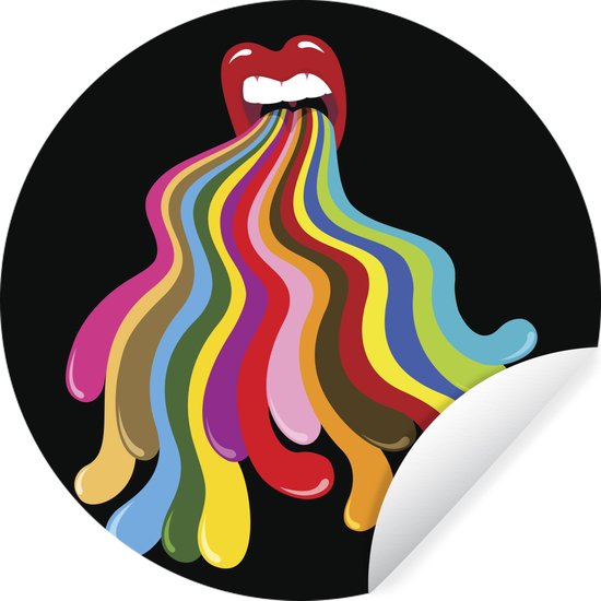 Autocollants Stickers Bouche Multicolores - Neufs, Thème Bon Appétit, Sans Marque