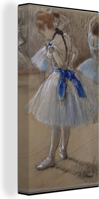 Canvas Schilderij Dancer - Schilderij van Edgar Degas - 40x80 cm - Wanddecoratie