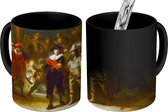 Magische Mok - Foto op Warmte Mok - De Nachtwacht - Rembrandt van Rijn - 350 ML