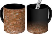 Magische Mok - Foto op Warmte Mok - Baksteen - Muur - Stenen - 350 ML