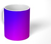 Mok - Paarse geometrie met een kleurovergang - 350 ML - Beker