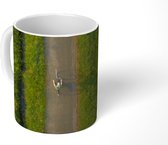 Mok - Fietser tussen weilanden - 350 ML - Beker