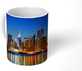 Mok - Skyline is 's nachts New York - 350 ML - Beker