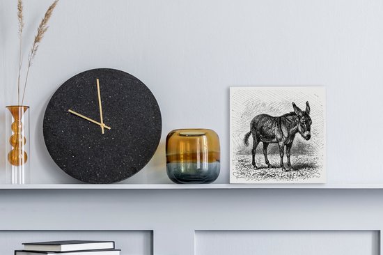 Une illustration d'un chevalet 20x20 cm - petit - Tirage photo sur toile (Décoration murale salon / chambre)