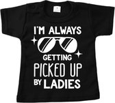 always pickt up bij ladiesT shirt Mt 56