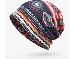 Beanie- Boasty ® Ishtar - Muts - uniseks - Vissers - Beanie Retro Style Beanie - Hippie - Beanie - Hippie - One size - hippie accessoires-retro - Hoed-kerstcadeau