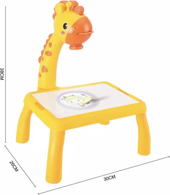 Ham Zuiver emmer Kinder Tekentafel Kindertafel Tekentafel Projector lamp - kindertekentafel  set voor... | bol.com
