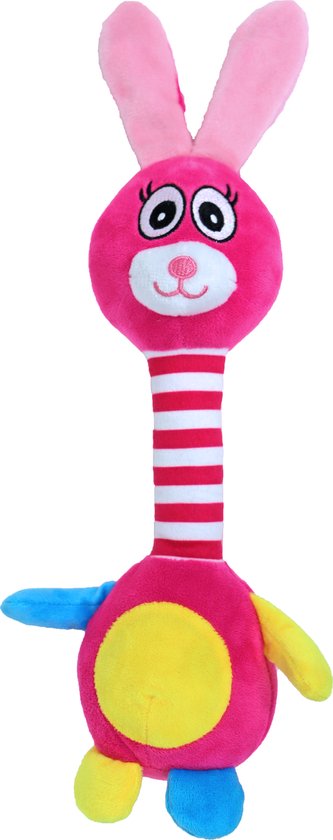 GiGwi I'm Hero TPR Armor Konijn Pluche Hondenspeelgoed met pieper voor stoere kauwers