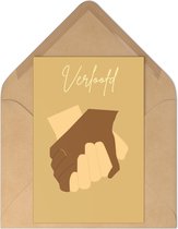 Wenskaart verloofd - 10x15 - 1 stuk - enkele kaart