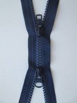 YKK - DUBBEL DEELBARE RITS - MARINE BLAUW - 70 CM - BLOKTANDJES.