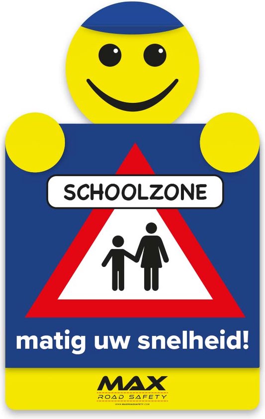 Max verkeerspoppetje "Schoolzone" - bord M