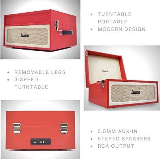 Platenspeler - Fenton Memphis - Bluetooth, CD & mp3 speler, radio (DAB