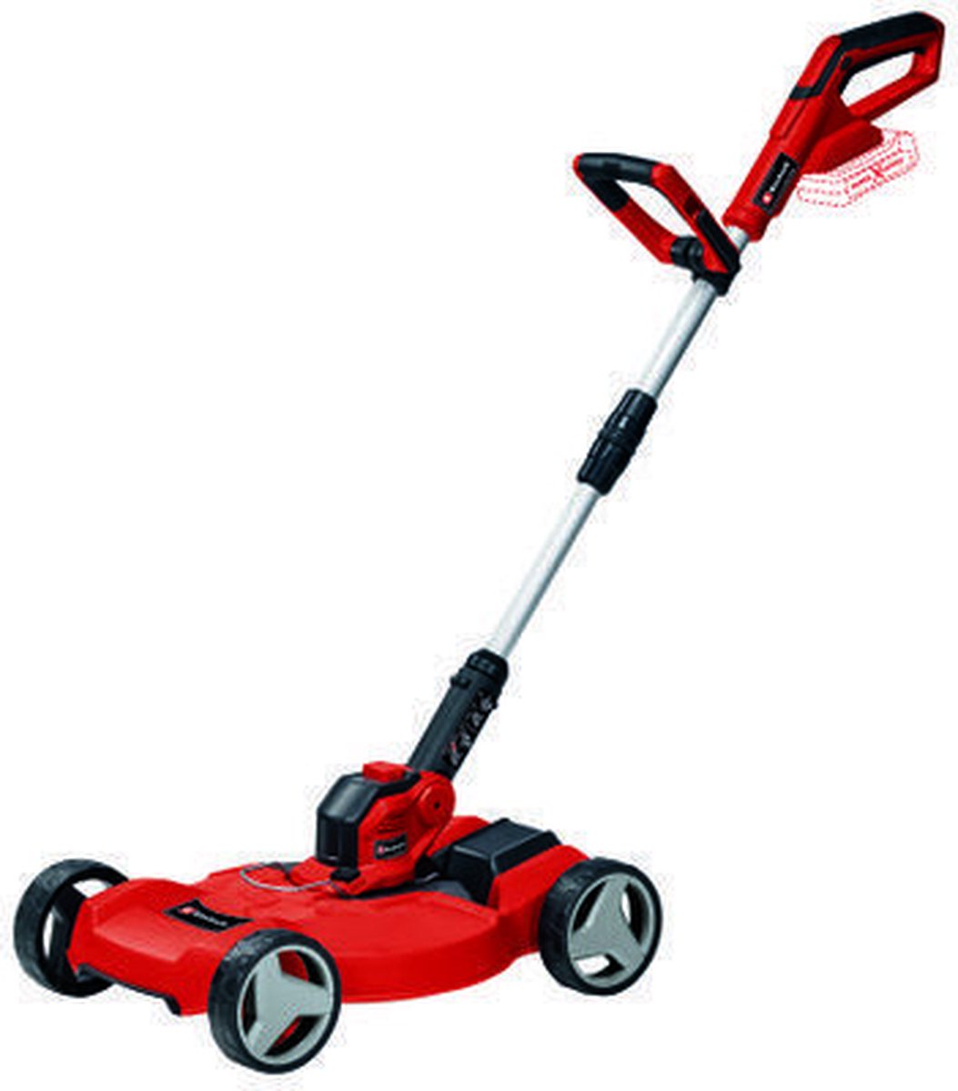 Einhell Accu Grastrimmer GE-CT 18/25 Li Solo Power X-Change (18 V, trimbreedte: 25 cm, draai- en kantelbare motorkop, incl. 20x kunststof messen, zonder accu