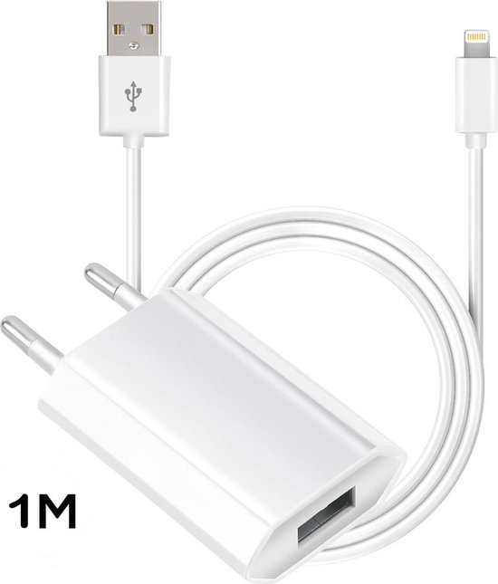 iPhone 5/5S/6/6S/iPad Lightning Kabel MFI Wit 1M - OPSO | bol.com