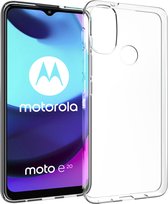 Accezz Hoesje Geschikt voor Motorola Moto E20 Hoesje Siliconen - Accezz Clear Backcover - Transparant