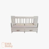 EMA Baby Ledikant - K2 Wit comfortabel, schommel, veilig, schommelde wieg