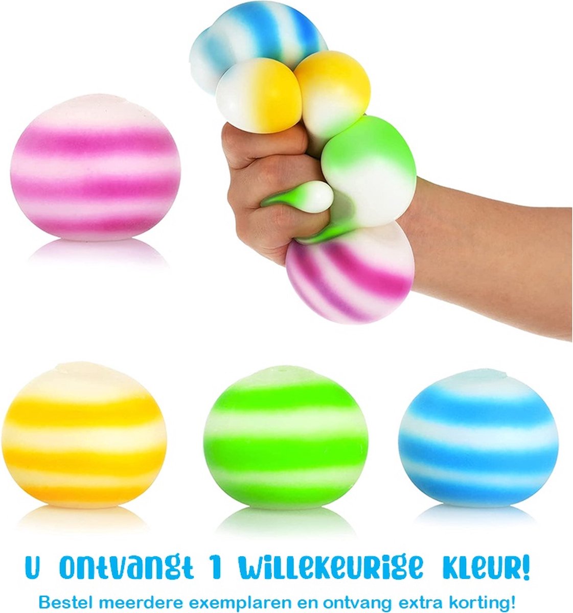 Balle anti-stress Galaxy - Squeeze ball pour la main - 1 exemplaire - 7 cm  - Fidget Toy