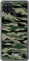 6F hoesje - geschikt voor Samsung Galaxy A12 - Transparant TPU Case - Woodland Camouflage #ffffff