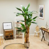 van Dam Exclusive® Kunst Bananenboom - Kunstplant - Kunstboom - Bananero - H210 x 90cm