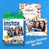 Instant Celebration - WIDE - instant foto stickerframe & film - confetti