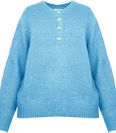 Trui kimmy Grof gebreid  Baby Blauw one size