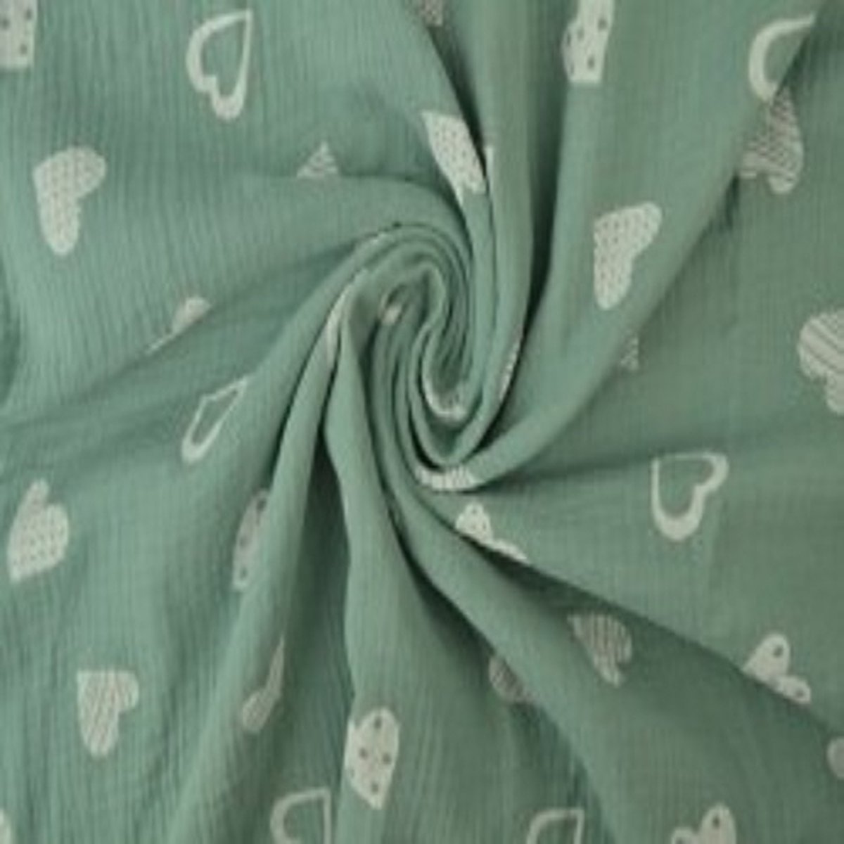 Goedkoopste Hydrofiele doek / baby old green / 130 cm bij 130 cm