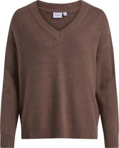 VILA VIRIL OVERSIZE V-NECK KNIT TOP - FAV Dames Trui - Maat S