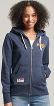 Superdry Dames Trui Vintage Script Style College hoodie met rits