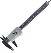 Fixel Ditigale Schuifmaat - Verstelbare Schuifklem Grijs - Dieptemeter - Nauwkeurig Meten - Digitaal & Analoog - 150mm - Liniaal