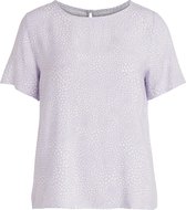Vila T-shirt Vipaya S/s Top/su - Noos 14067404 Pastel Lilac Dames Maat - 40