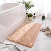 Vloerkleed badkamer - Camel - 180x80cm - Absorberend -  Anti Slip Onderkant - Badkamer mat - Badkamer Accessoires - Tapijt Badkamer - Badkamer Tapijt - Toilet Tapijt