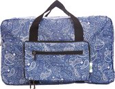 Eco Chic - Foldable Holdall (weekendtas) - D31BU - Blue - Paisley