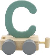 Lettertrein C groen | * totale trein pas vanaf 3, diverse, wagonnetjes bestellen aub