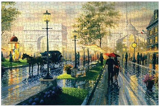 Puzzle Puzzle 'Ville Romantique' Puzzle 1000 Pièces Adultes Puzzles - Avec  Exemple