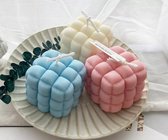 kubus mal - kussen vorm - zelf kaarsen maken - kaarsmal - siliconen - winter kaars - 3d