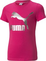 PUMA Classics Logo Meisjes T-Shirt - Maat 128