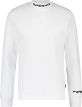 Purewhite -  Heren Regular Fit    Sweater  - Wit - Maat XL