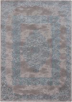 URSULA MODERN GRIJS / BLAUW VLOERKLEED MEDAILLON