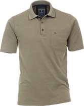 Redmond regular fit poloshirt - kaki melange - Maat: 5XL