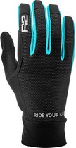 Luxe fietshandschoenen met touchscreen top - Handschoenen voor fietsen en wandelen  - Winddicht door wind breaker - Voor dames en heren- R2 Cruiser - Zwart/Blauw - Maat XL / 9