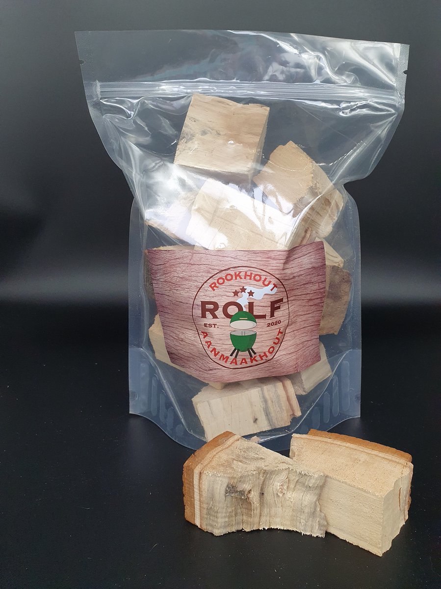Assortiment rookhout chunks appel / kers / eik / beuk / olijf / rodewijnvat / berk