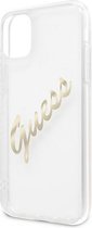 Apple iPhone 11 Hoesje Guess Transparant Goud