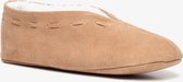 Thu!s dames spaanse sloffen beige - Beige - Maat 39 - Pantoffels - Echt leer