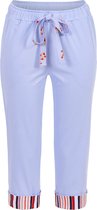 Ringella Bloomy capri pyjamabroek lichtblauw maat 42