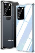 Geschikt voor Samsung Galaxy S20 plus transparant siliconen hoes / case siliconen / doorzichtig